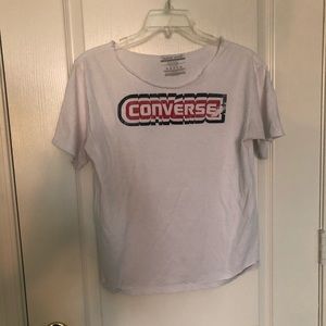 Vintage Distressed Converse Logo White T-Shirt